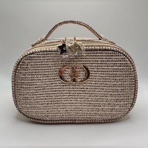 DIOR Holiday 2025 Golden Glittering Woven Makeup Bag NEW!